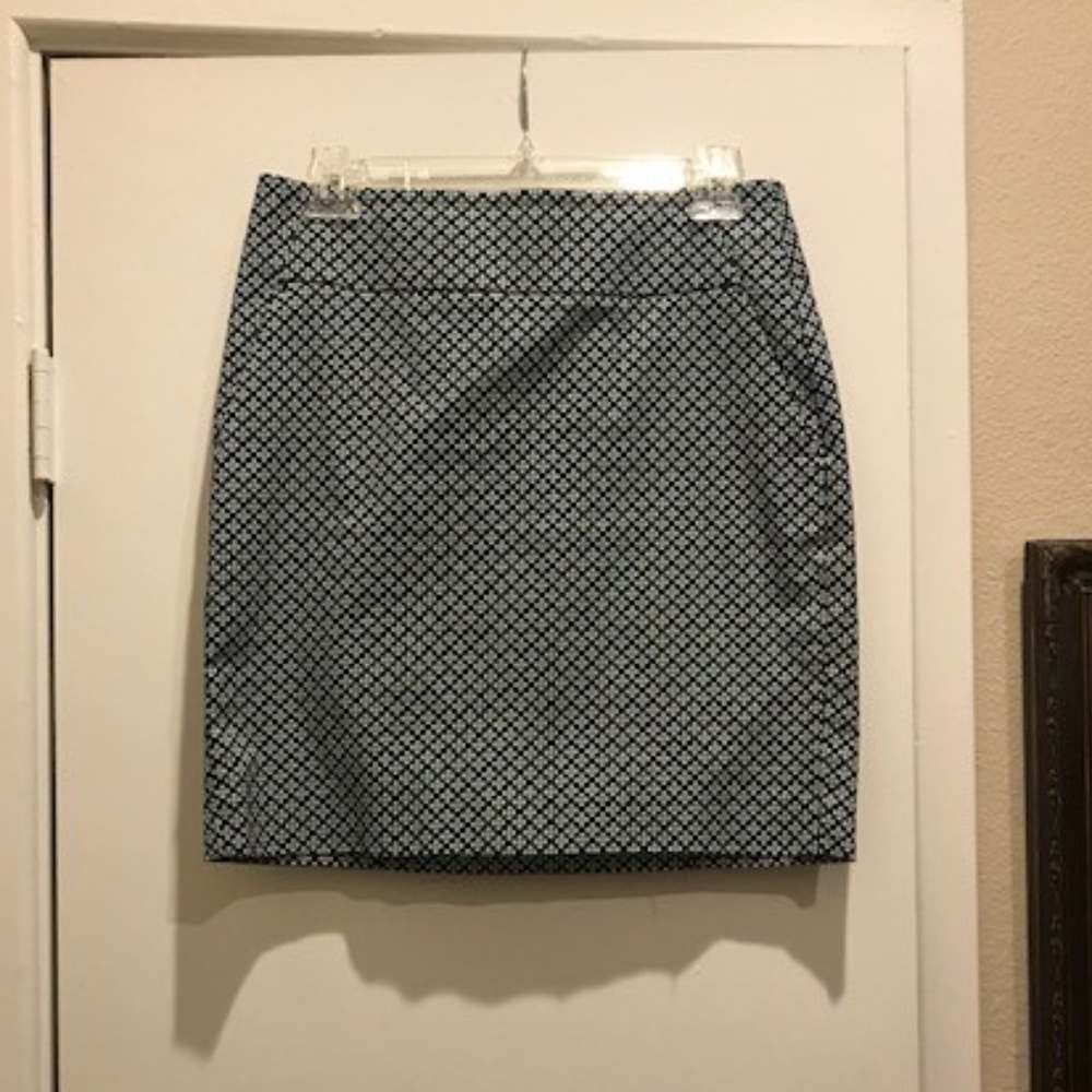 Ann Taylor Navy & Green Skirt